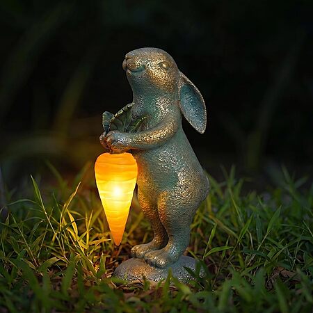 PETAFLOP Cute Mini Garden Statue w/ Solar Lights (various) from $8.54 + Free Shipping w/ Prime or on $35+ $9.99