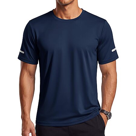 TACVASEN Men's UPF 50+ SS Rash Guard Athletic Workout T-Shirt (various) $9.99 + Free Shipping w/ Prime or on $35+