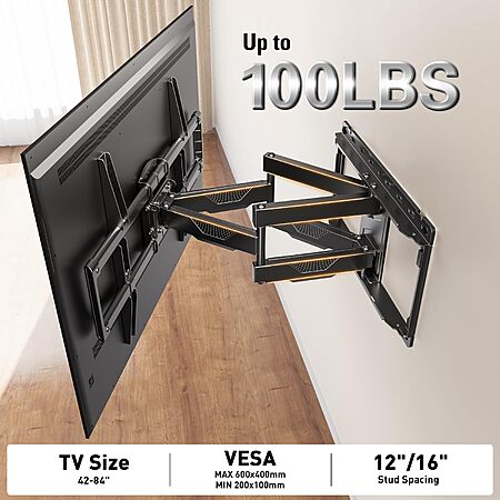 Mounting Dream Full Motion TV Wall Mount (for 42-84" TVs) $39.95 + Free Shipping
