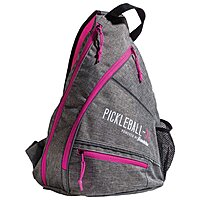 Pickleball-X Elite Performance Sling Bag - Official Bag of the US Open (Gray/Pink) $12.79