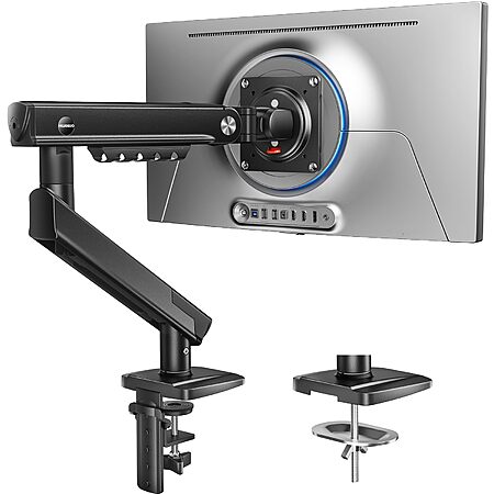 FlowLift™ Pro Monitor Arm for 13–32" Screens - Fully-Adjustable Monitor Stand with Tilt/Swivel/Rotation - w/Promo Code KJM9BJKE $16.00