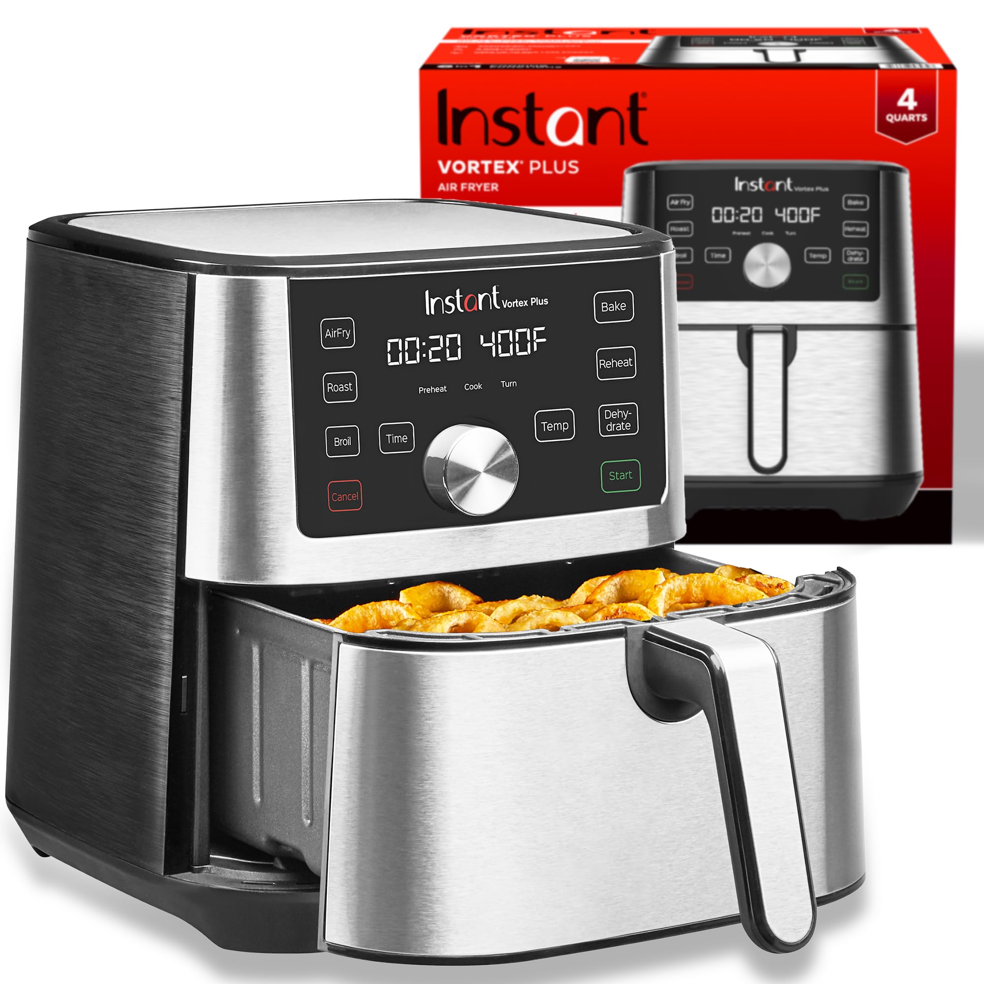 4 Quart Instant Pot Vortex Plus 6 in 1 Stainless Steel Air Fryer 59.99 Free Shipping