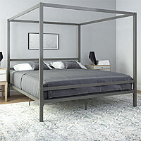 Isabelle & Max Mifflinville Canopy Bed (King, Dark Gray) $96.99 + Free Shipping