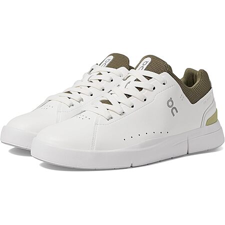 On Men's The Roger Advantage 2 Shoes (White/Olive) $84.94 + Free Shipping