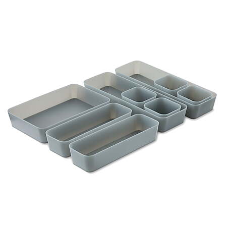 9-Piece Pen+Gear Drawer Organization Set (Gray) $5.84 + Free Shipping w/ Walmart+ or on $35+