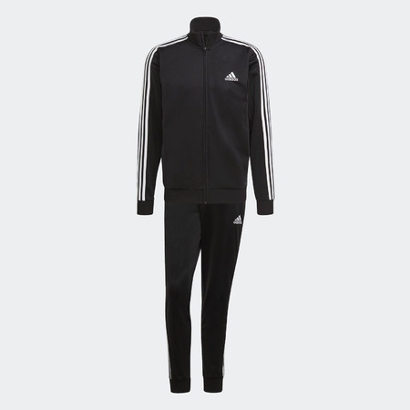 2-Piece adidas Men's Essentials 3-Stripes Track Suit (Black/White, Jacket & Pants) $23 + Free Shipping
