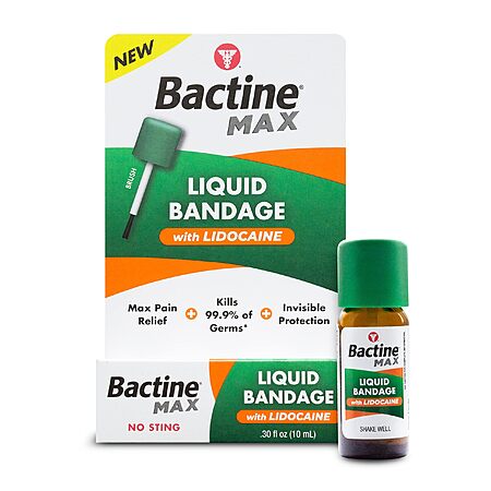 0.30-Oz Bactine Max Liquid Bandage w/ Lidocaine $4.78 w/ S&S + Free Shipping w/ Prime or on $35+