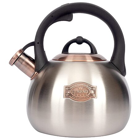 Lightning Deal: 3.1-quart Luxgrace Whistling Stainless Steel Tea Kettle $12.88 + Free Shipping w/ Prime or on $35+