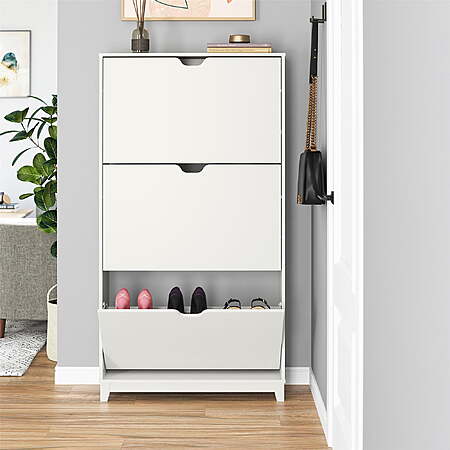Save on 3-Tier Mainstays Shoe Cabinet!