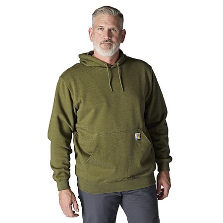 Carhartt Men's Loose Fit Midweight Logo Sleeve Pullover Hooded Sweatshirt $36 + Free Shipping