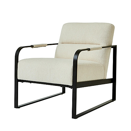 Better Homes & Gardens Wyatt Bouclé Accent Chair (Ivory) $37.40 + Free Shipping