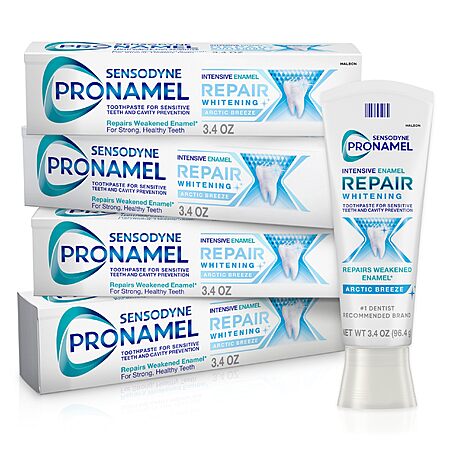 4-Pack 3.4-Oz Sensodyne Pronamel Intensive Enamel Repair Toothpaste (Arctic Breeze) $16.22 ($4.05 each) w/ S&S + Free Shipping w/ Prime or on $35+ (3 replies)