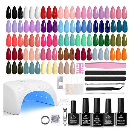 55-Piece Beetles Gel Nail Polish Kit w/ UV Light & 32 Gel Polish Colors $18.52 w/ S&S + Free Shipping w/ Prime or on $35+ (0 replies)