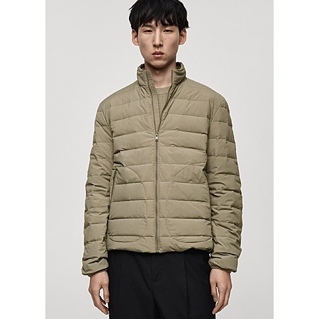 Mango Men's Quilted Down Jacket (Medium Brown) $42.99 + Free Shipping on $49+