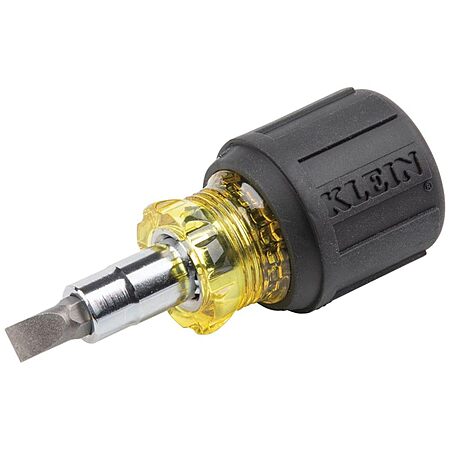 Klein Tools 6-in-1 Multi-Bit Screwdriver Stubby Nut Driver