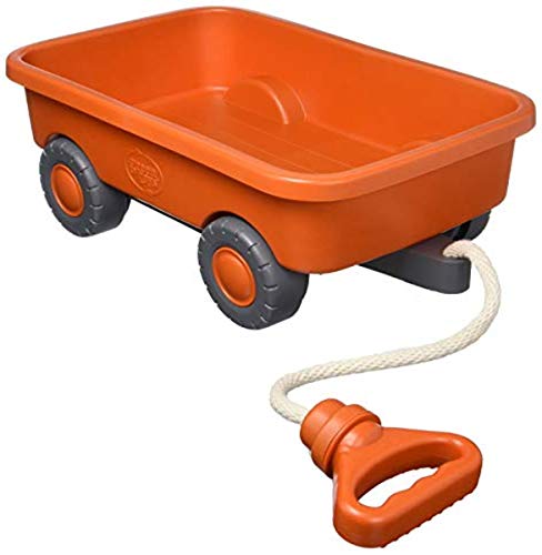 Amazon Lightning Deal 16 Green Toys Pull Along Wagon Orange 9.59 Free Shipping w Prime or Orders 25