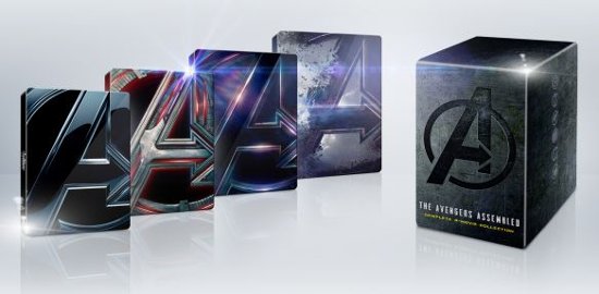 Avengers Steelbook Collection $85 w/FS @ Best Buy (4 films; 4K, Blu, Digital-MA)