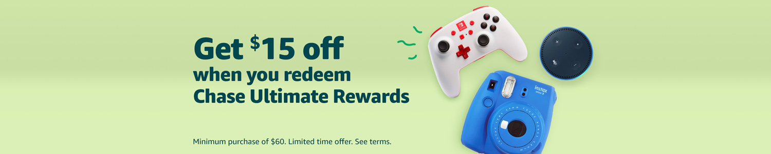 Chase Ultimate rewards Amazon points offer $15 off $60