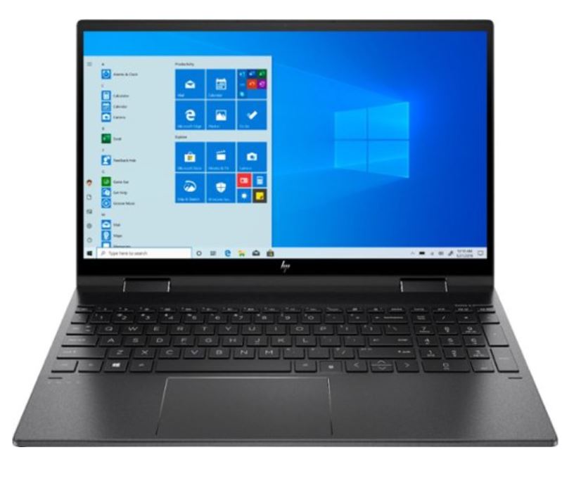 HP - ENVY x360 2-in-1 15.6" Touch-Screen Laptop - AMD Ryzen 5 - 8GB Memory - 256GB SSD - Nightfall Black $550