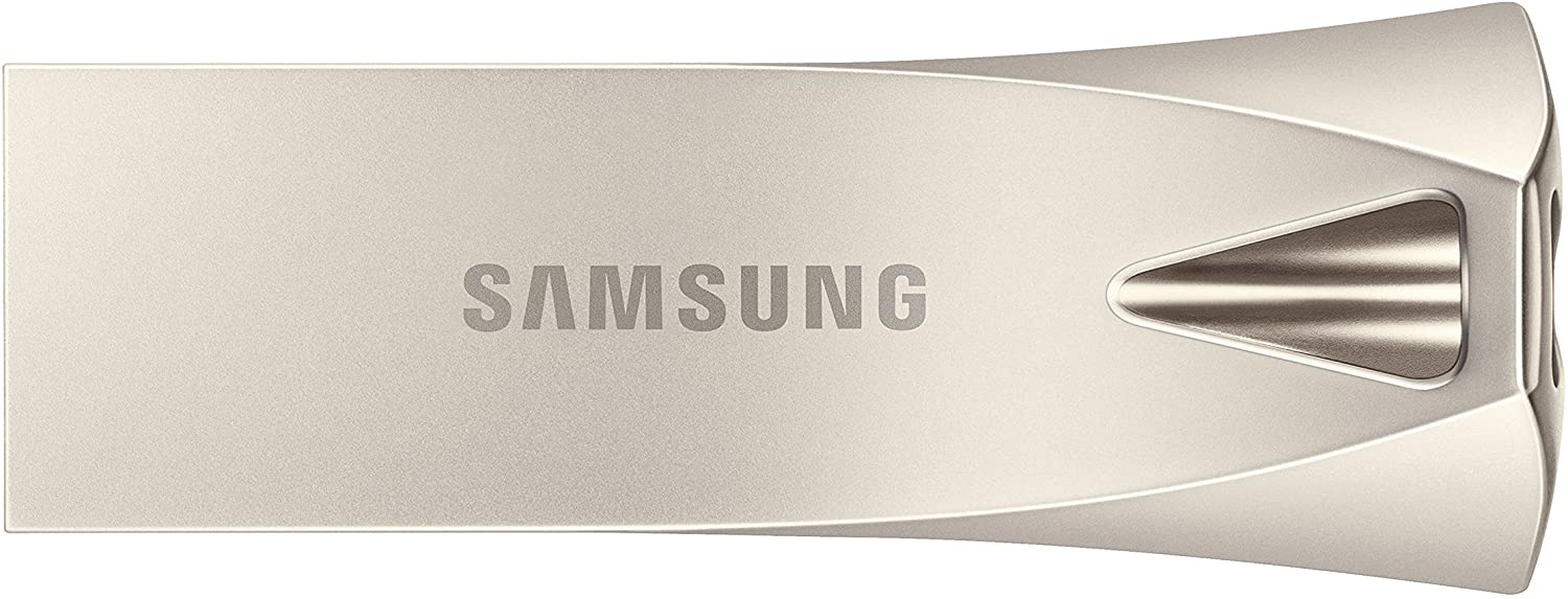 Samsung BAR Plus 128GB - 300MB/s USB 3.1 Flash Drive Champagne Silver (MUF-128BE3/AM) $19.99