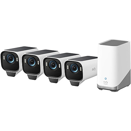 (Certified Refurbished) 4-Camera eufy eufyCam S3 Pro Solar 4K Security System $369.99 + Free Shipping