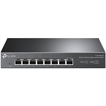 TP-Link 8-Port 2.5 Multi-Gigabit Unmanaged Network Switch (TL-SG108-M2) $54.99 + Free Shipping
