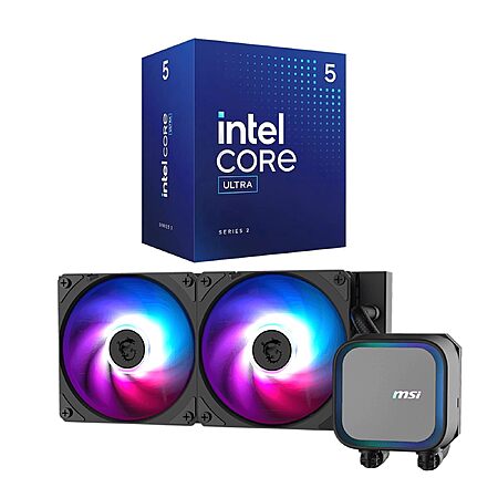 Intel Core Ultra 5 225F 10cores up to 4.9GHz boxed Desktop Processor+MSI MSI MAG CORELIQUID A13 240 CPU Liquid Cooler