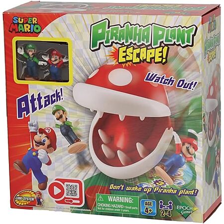 Epoch Games Super Mario Piranha Plant Escape Tabletop Game $10