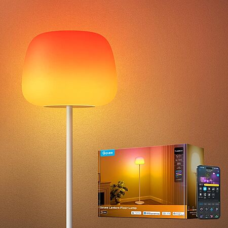 63" Govee RGBIC Smart Lantern Floor Lamp w/ Halo Gradient $100 + Free S&H
