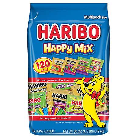 Select Costco Stores: 120-Ct HARIBO Gummi Candy Happy Mix Variety Pack $10 (In-Store Only)