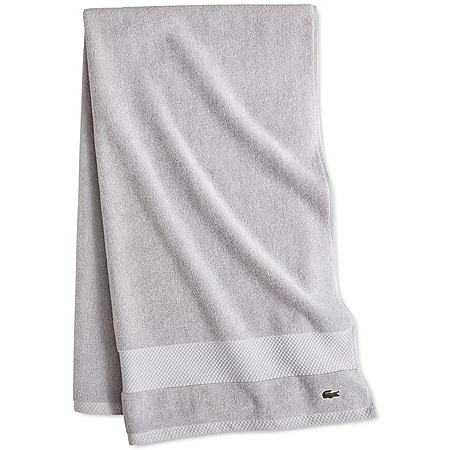 Lacoste Home Heritage Anti-Microbial Supima Cotton Bath Towel, 30" x 54"