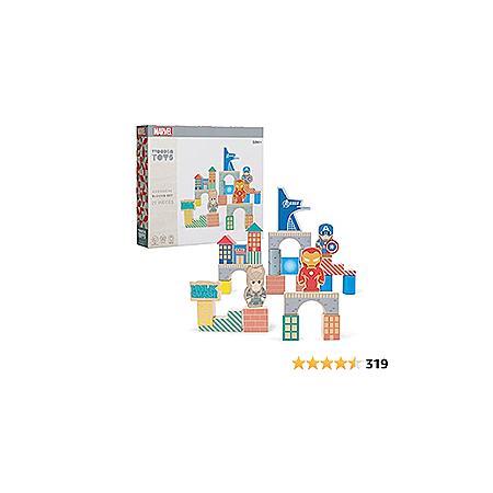 Disney Marvel Wooden, Avengers 29-Piece Block Set, Kids Toys for Ages ...