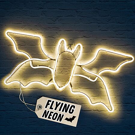 Halloween Neon Sign - FLAPPY The Spooky Flying Neon Bat Sign $39.95 (33 ...