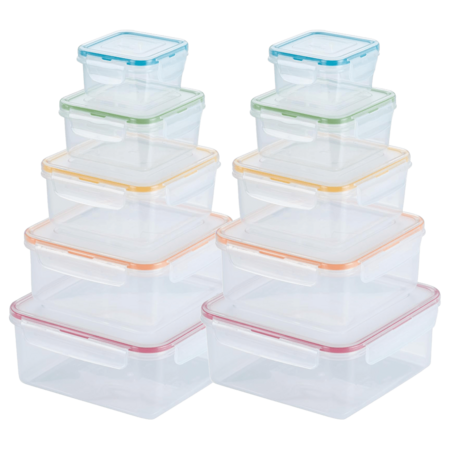 2-Pack: Lock n Lock Everyday 10-Piece Square Food Storage Set - 2025-12-12