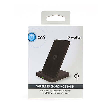 onn. 5W Wireless Charging Stand for Qi-Enabled Cell Phones - $3.60 with W+
