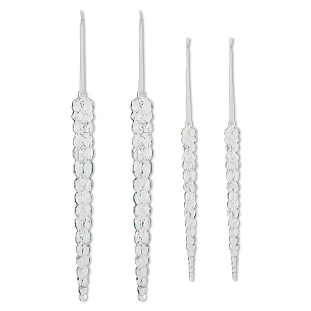 4-Count Clear Acrylic Icicle Christmas Ornaments, by My Texas House $1.79