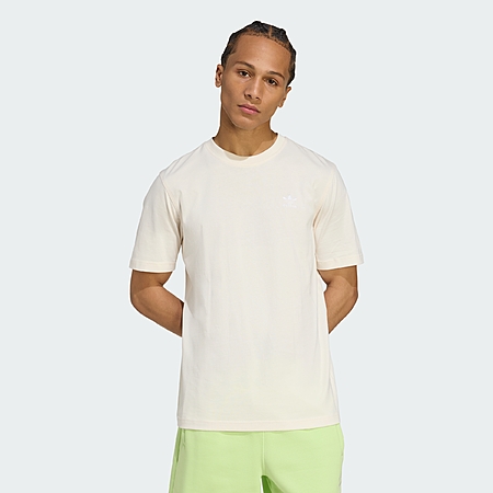 adidas men Trefoil Essentials Tee (Wonder White / White) $8.40