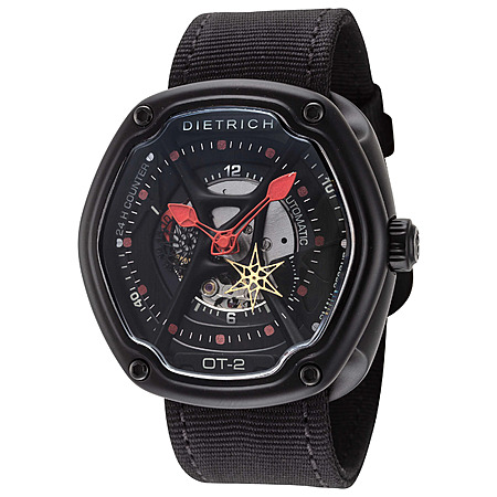 46mm Men's Dietrich Organic Time Automatic Skeleton Watch (3 Colors)