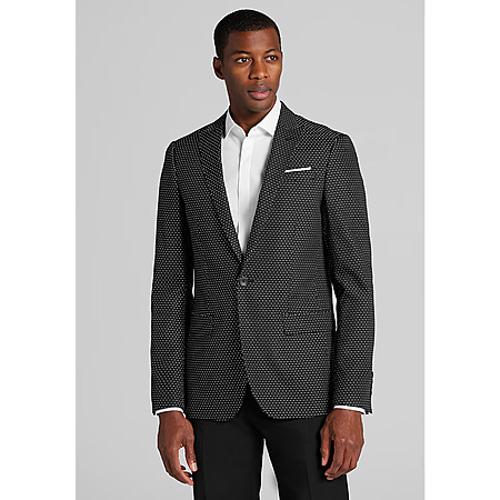 Jos. A. Bank Skinny Fit Polka Dot Dinner Jacket (Black, Limited Sizes) $15 + Free S&H