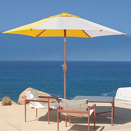 7.5' Ainfox Round UV Resistant Umbrella (Yellow, No Tilt) $19.85