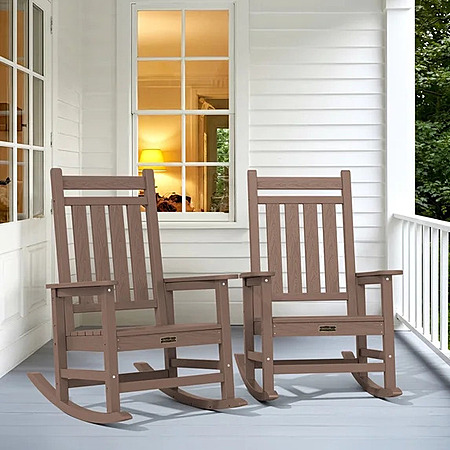 2-Pack SERWALL Oversized Outdoor Rocking Chair (Various) from