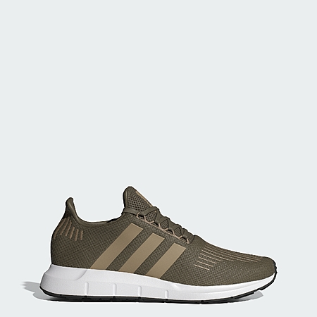 adidas men Swift Run 1.0 Shoes (Olive Strata / Blanch Cargo / Cloud White)