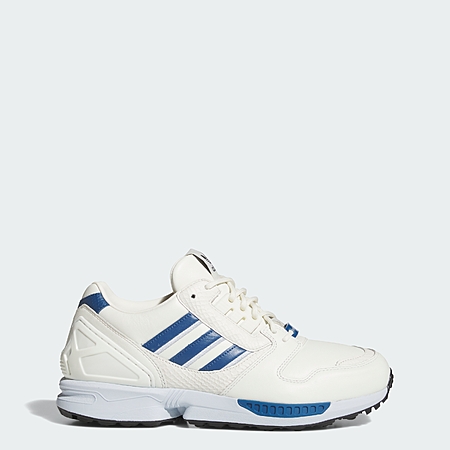 adidas men ZX 8000 Spikeless Golf Shoes (Limited Sizes, Off White / Dusky Petrol / Crystal Sky)