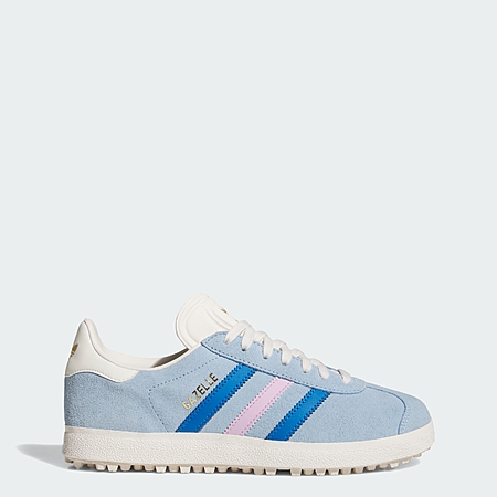 adidas women Gazelle Spikeless Golf Shoes (Clear Sky / Blue Bird / Bliss Lilac)