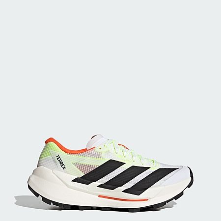 adidas women Terrex Agravic TT Trail Running Shoes (Cloud White / Core Black / Impact Orange)