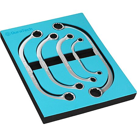 DURATECH Half Moon Box Wrench Set, SAE, 5-Piece, 5/16'' to 7/8''