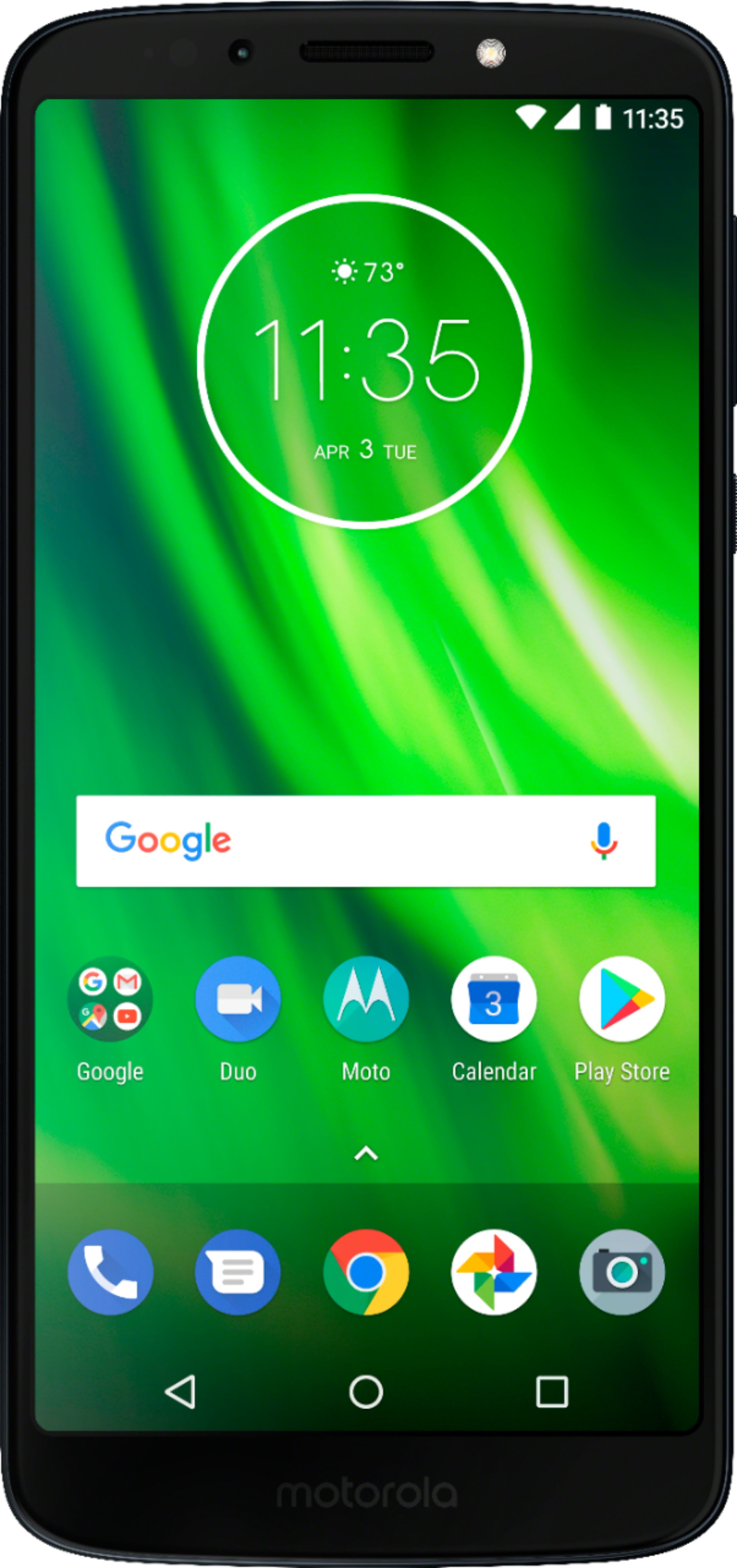 Motorola - Moto G6 Play with 32GB Memory Cell Phone (Unlocked) + $25 Cricket Wireless for $184.98 $182.98