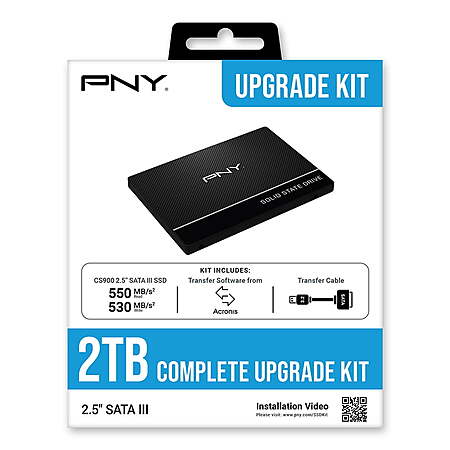 Select Locations: 2TB PNY CS900 2.5" SATA-III Internal SSD Complete Upgrade Kit $134 + Free Store Pickup