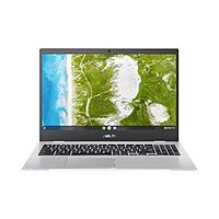 ASUS Chromebook CX1, 15.6" Full HD NanoEdge Display, Intel Celeron N4500 Processor, 64GB eMMC Storage, 4GB RAM, Chrome OS, Transparent Silver, CX1500CKA-DH44F $159
