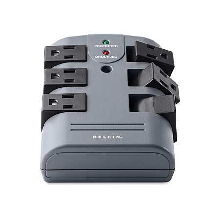 Belkin Power Strip Surge Protector w/ 6 Rotating AC Outlets $20 